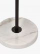 Marble Pleat Floor Lamp, Matt Black