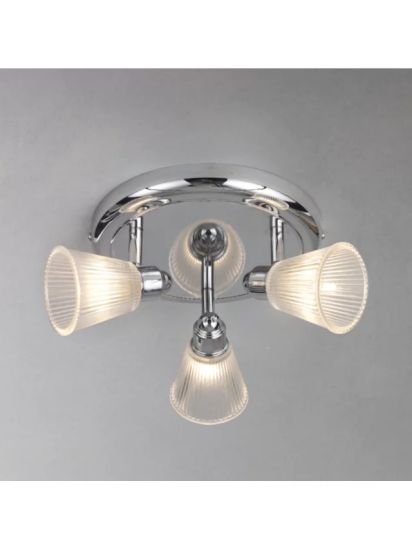 3 Spotlight Bathroom Ceiling Plate