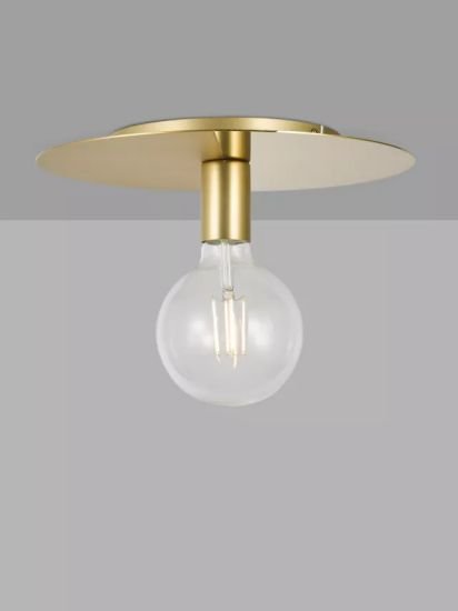 Flush Pendant Ceiling Light, Gold
